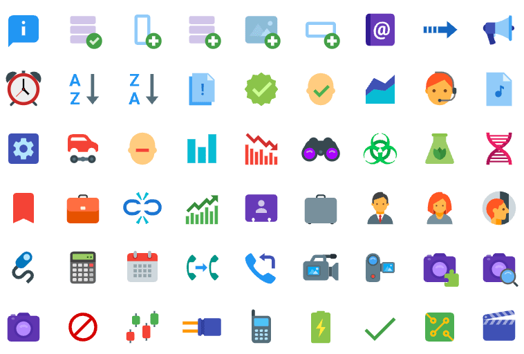 Flat Color Icons